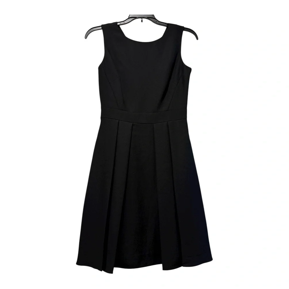Kate Spade Black Crepe Bow Back Dress - Picture 2 of 10